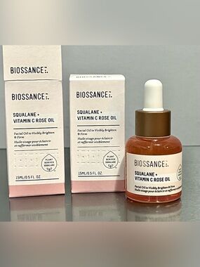 Biossance Squalane + Vitamin C Rose Oil 0.5 oz

•